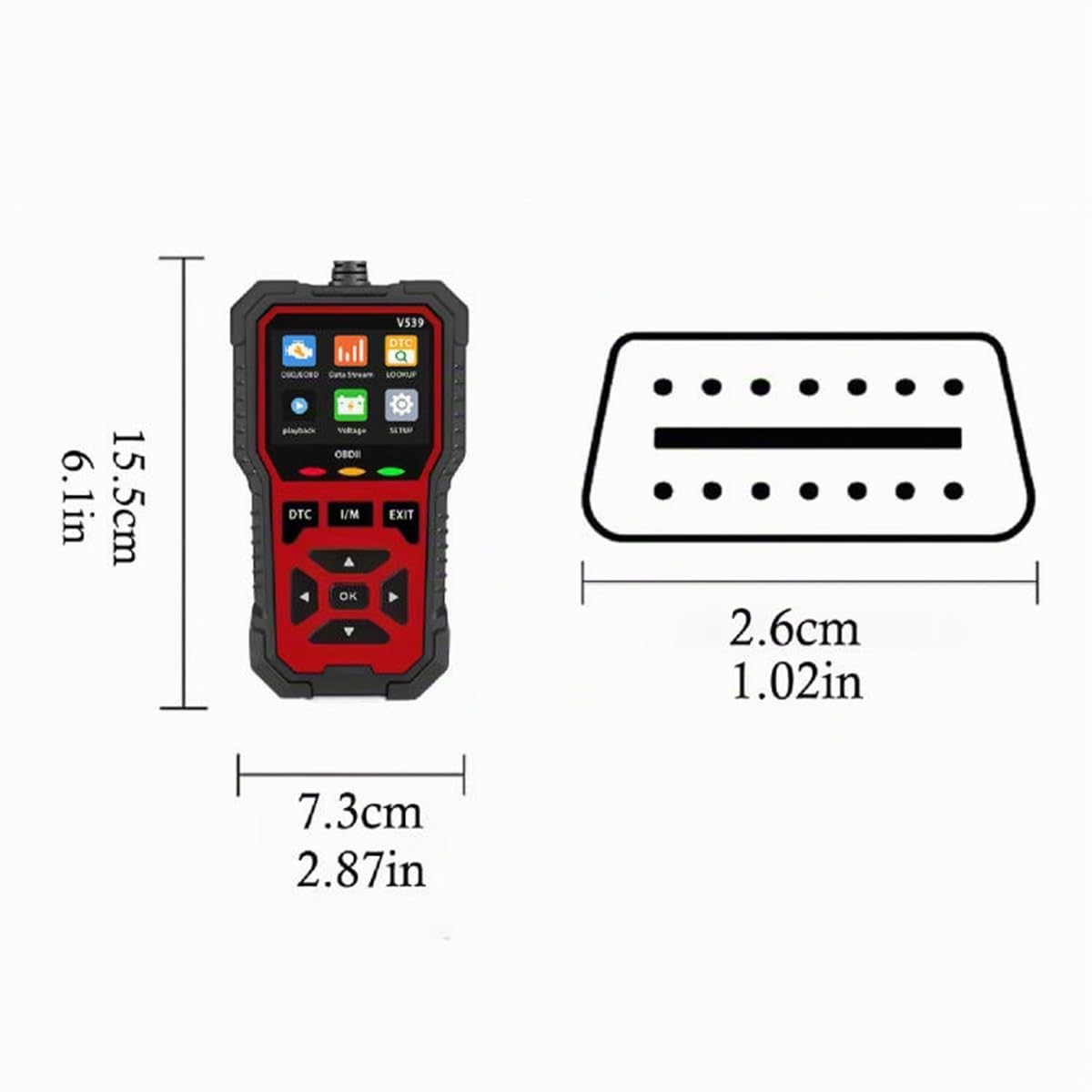 OBD2 Diagnóstico Coche para Peugeot 206 207 207CC 301 307 308 308CC 308SW 408 508 607 2008, Detector Fallas for Automóviles Lector de Códigos de Error Datos en Tiempo Real