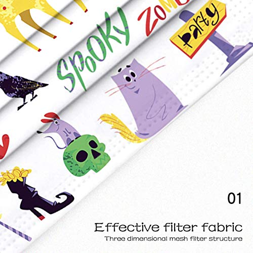 AxiBa Bandanas faciais descartáveis para crianças, bandanas faciais descartáveis de 3 camadas não te