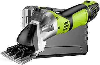 950W High Power Electric Sheep Shears Goat Clippers 6 Speed Animal Shaving Heavy Duty Animals Hair Fur Grooming for Farm Livestock, Goats, Alpaca, Lamas, Horse (13 Tooth Straight Blade)