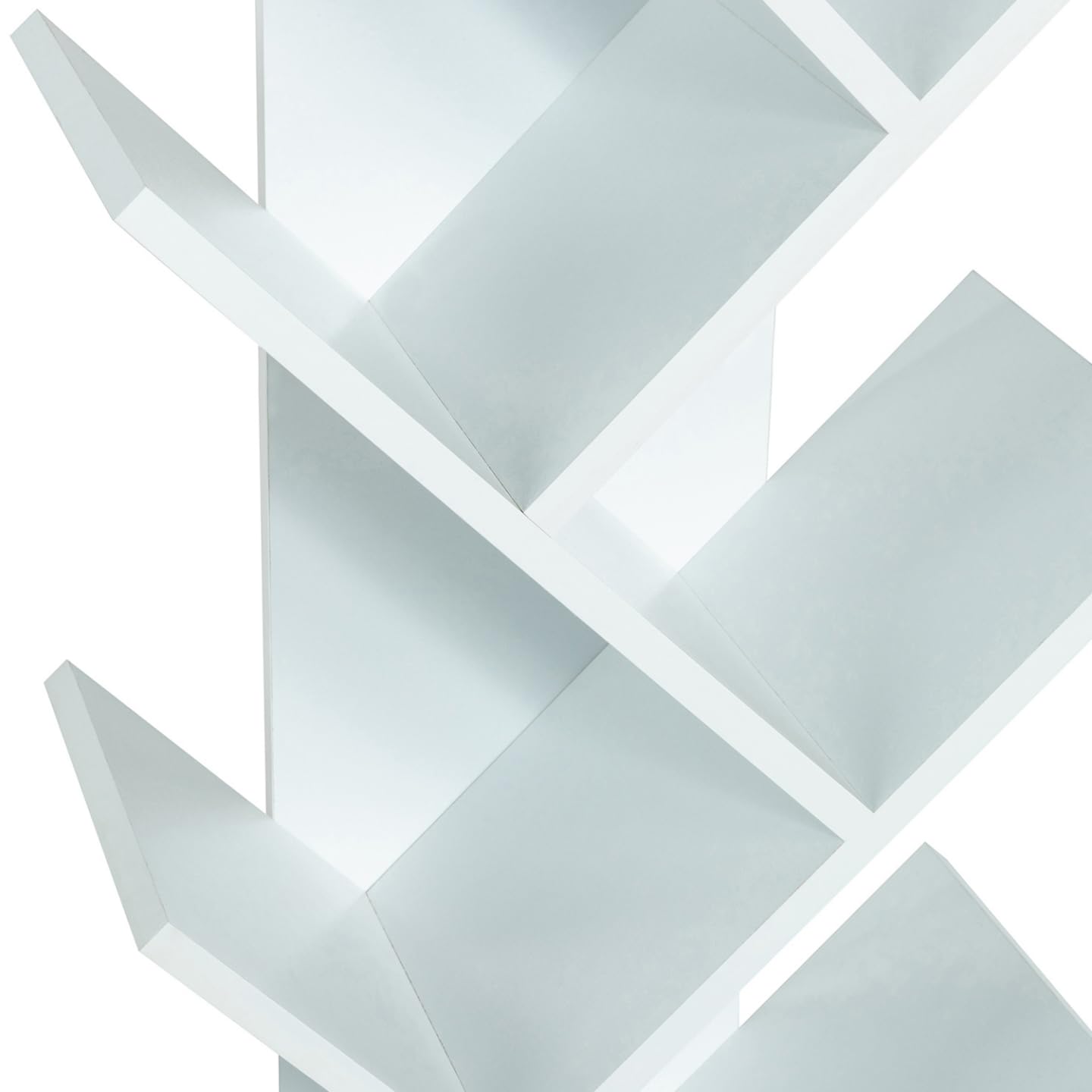 IDMarket - Estantería para libros de té (10 niveles), color blanco