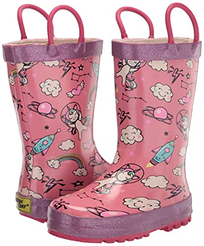 Image of Western Chief Kids Ladybug Rain Boot(Toddler /Little Kid /Big Kid) | Built for outdoor play, pull-on loops for self-dressing, comfort EVA insole, rubber traction outsole, toddler to big kid size