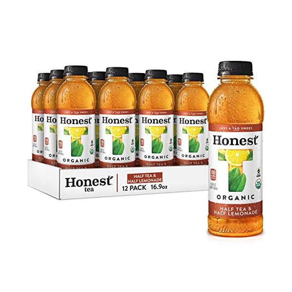 Honest Tea Organic Fair Trade Half Tea & Half Lemonade Gluten Free, 16.9 Fl. Oz, 12 Pack
