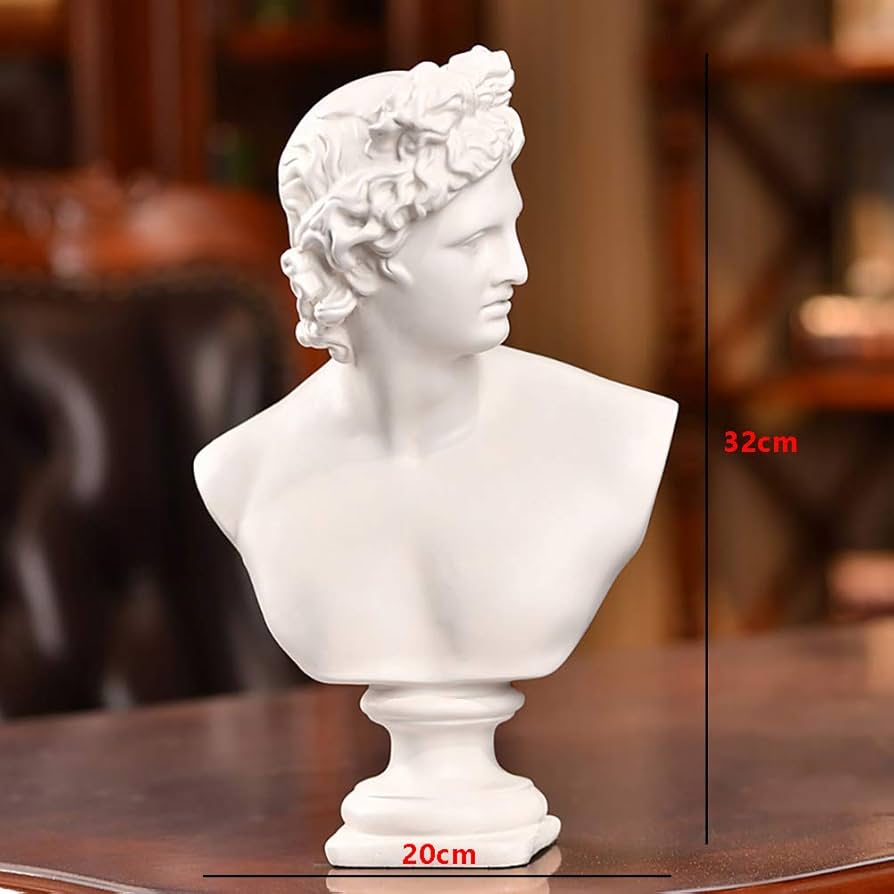 石膏製人物像彫刻6体セット15センチ 石膏製人物像彫刻6体セット15センチ