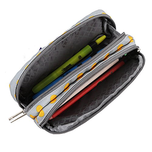 Image of J World Jojo Cute Pencil Case for Kids & Adults. Soft Fabric Zip Pen Bag