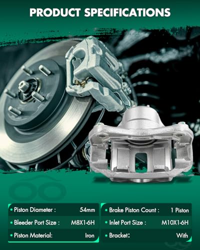 Image of SCITOO 19B3301 Front Right Disc Brake Caliper Assembly w /Bracket For Dodge For Attitude,For Hyundai For Accent,For Kia For Rio /For Rio5,For Lexus For ES300,For Toyota For Avalon /For Camry /For Solara