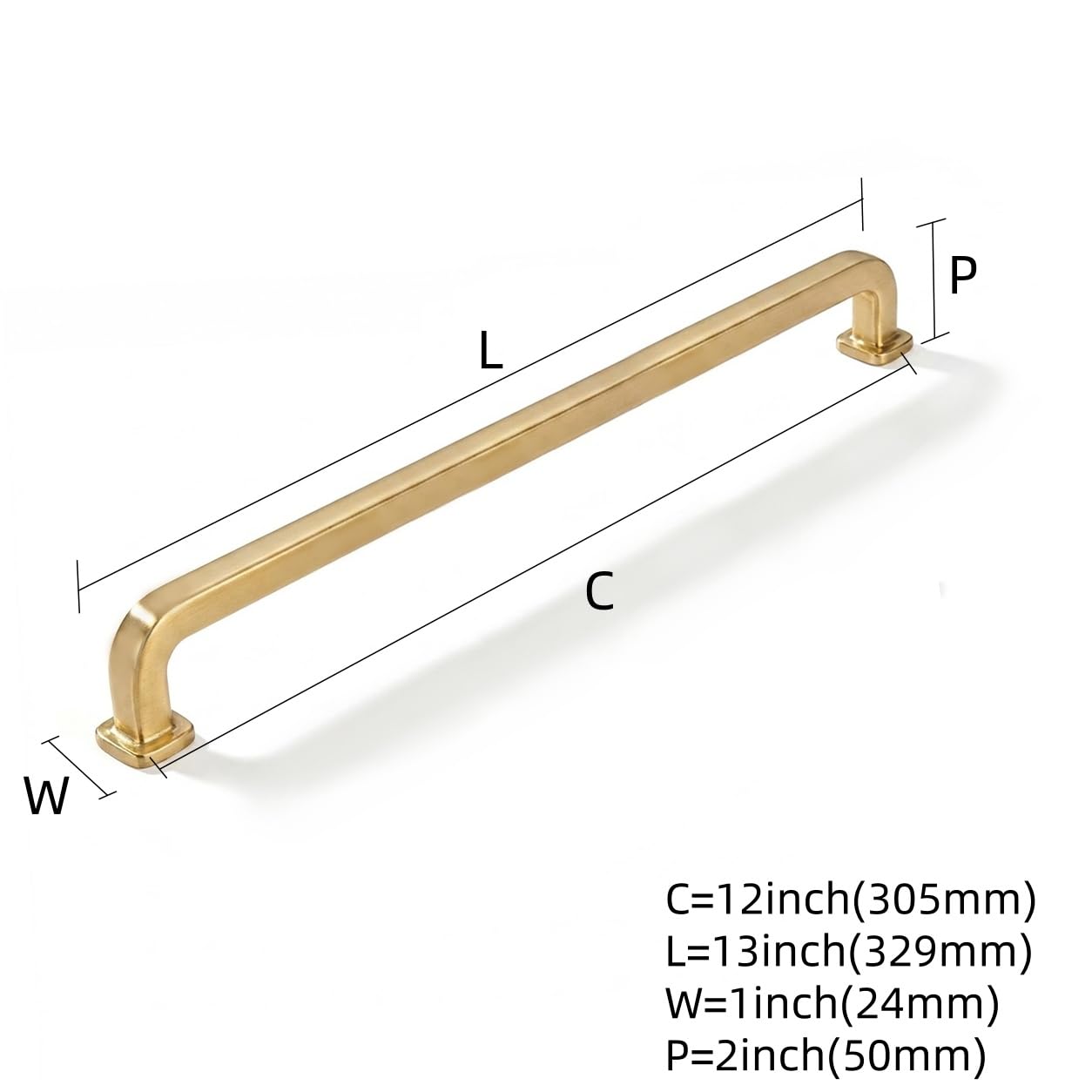 Champagne Bronze Appliance Pull - KH478, 12 in (305 mm) — KHTUMEWARE