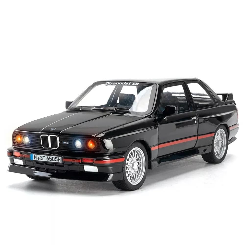 MTG Metro Toys & Gift - B.M.W M3 -E30 ETC | 1:24 Scale | Die-cast Model Metal Pull Back Toy car for Kids with Openable Doors & Light, Music Toy Vehicle for Kids 【Colors as Per Stock】