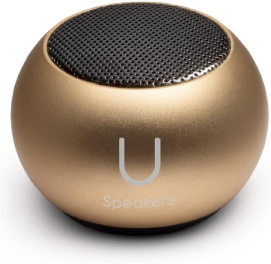 U Speakers Mini Portable Wireless Bluetooth Speaker with Magnetic Base, Mic & Selfie Remote Control Active Lifestyle Travel Home Office Bundle with Coordinating Speaker, Pairing