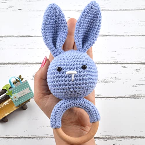 Image of Love Crochet Cloth Rattle Soft Toy for Infant Kids & Babies (0+ Years)