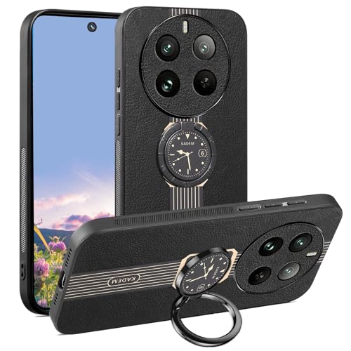 Étui de téléphone cellulaire pour Realme 12 Pro cuir silicone noir aimanté