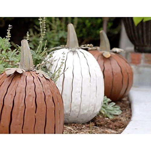 Desert Steel White Tall Pumpkin Luminary #TOP3