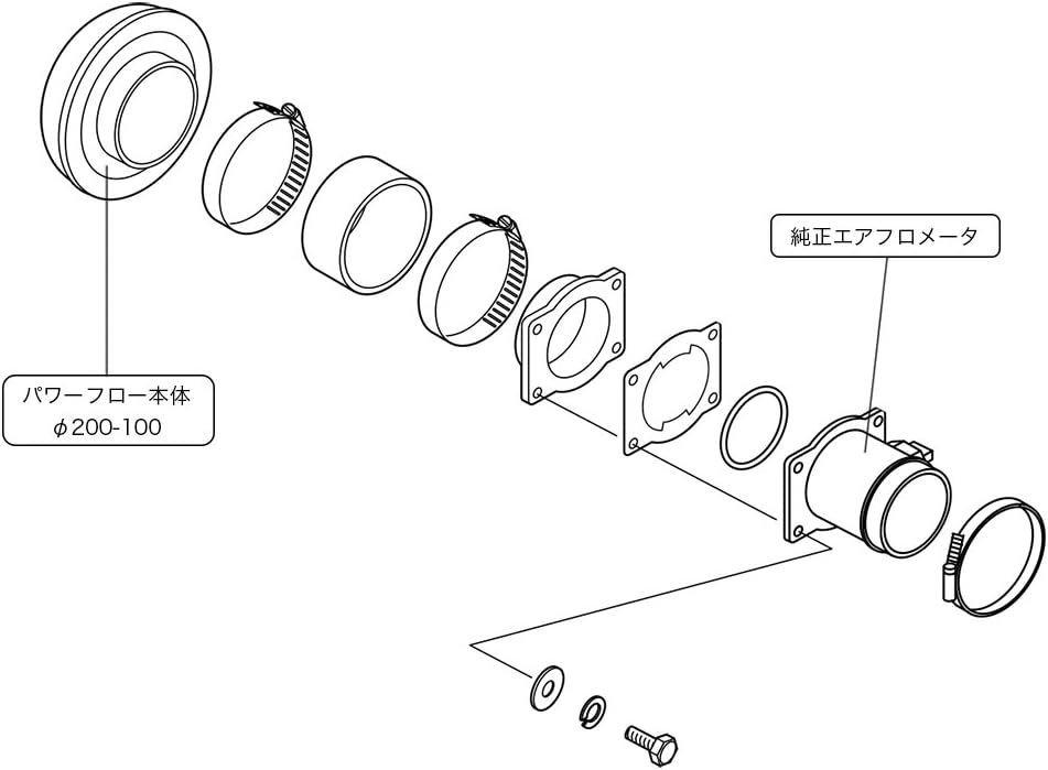 HKS 70019-AF102 Super Power Air Filter Kit (SPF BE5/BH5 EJ206/208 GC8/GF8 EJ207), 1 Pack, (N)