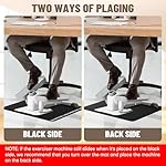 Under Desk Elliptical Mat - Non-Slip Exercise Equipment for Peloton Bike, Small Exercise Mat for Desk Workout Equipment - Image 3