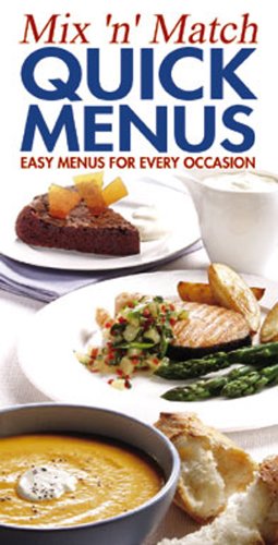 Amazon | Quick Mix 'n' Match Menus: Easy Menus for Every Occasion (Chef ...