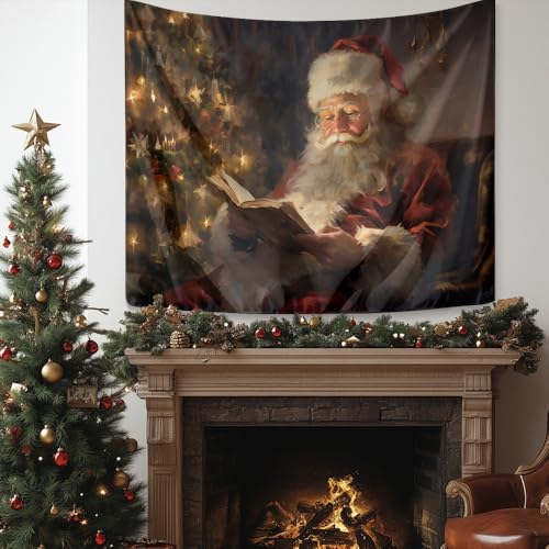 Arbre de Noël mural en tissu grand format pour illuminer votre salon suspendu