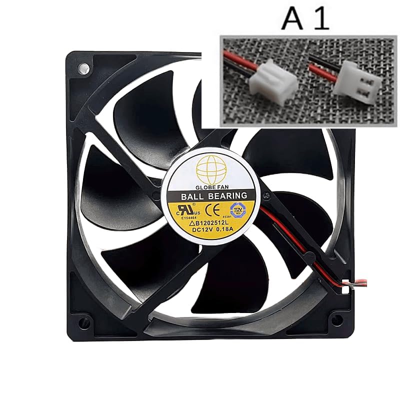 Amazon.co.jp: New グローブ冷却ファン S1202512L DC12V 0.18A 2線