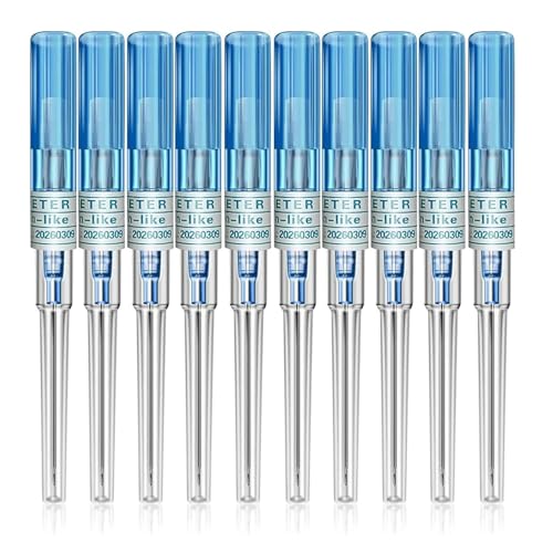 Sumpigger Catheter 10pcs 22 Gauge Ear Nose Piercing Needles IV Catheter for Piercing Kit & Supplies