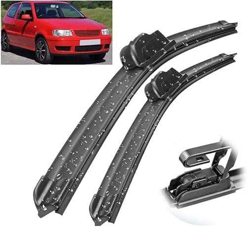 Escobillas de limpiaparabrisas delantero compatibles con VW Polo 3 6N 6KV 6N2 1994-2002 parabrisas ventana coche lluvia cepillos 21 pulgadas + 21