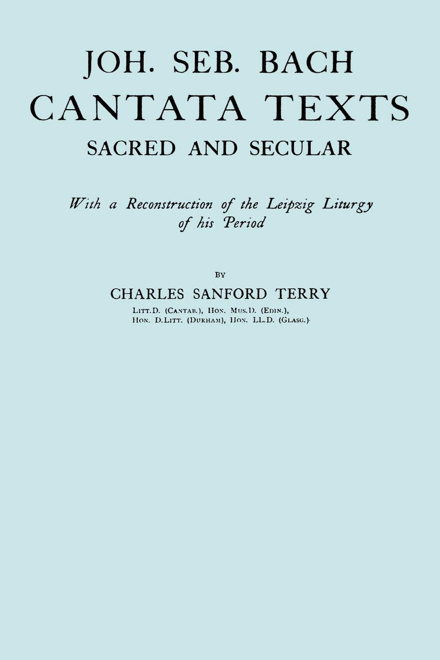 Johann Sebastian Bach Cantata Texts fac-similé 1926 reliure d'art