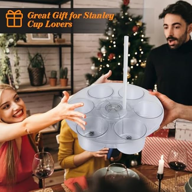 Water Bottle Storage Organizer, Kitchen Cabinet Turnable Cup Holder for Stanley 30/40oz, Water Bottle Storage Rack for Gift