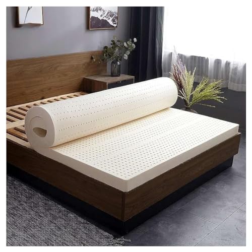 100 % natural de látex – suave, diseño simple, colchón relajante de látex para dormitorio, colchoneta de látex natural, 7,5 cm, 120 x 200 cm