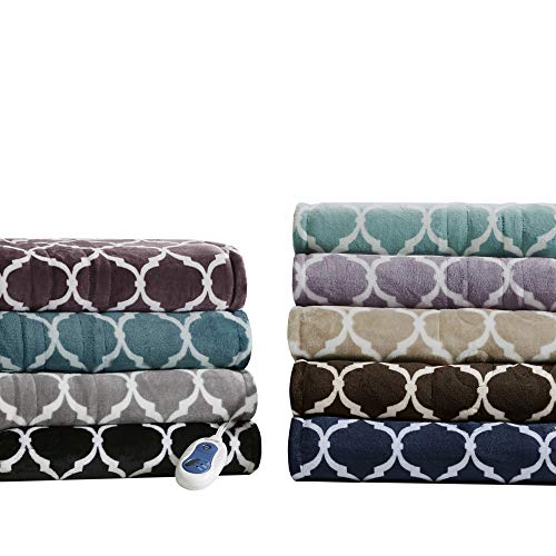 image for Beautyrest Plush Electric Throw Blanket – Secure Comfort Technology-