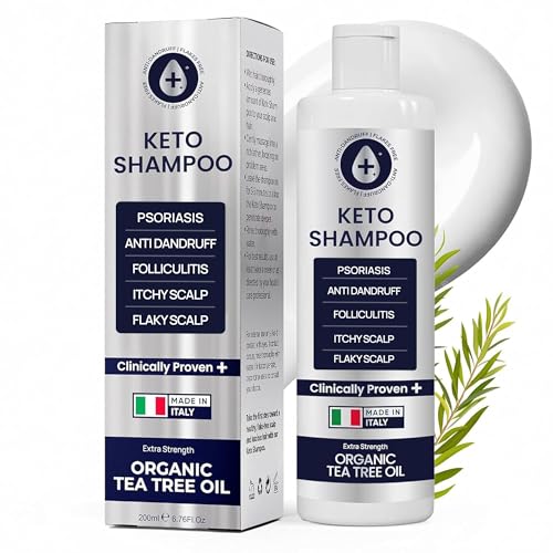 Psoriasis Shampoo Anti Dandruff - Medicated shampoo for Dandruff, Flakes, Seborrheic Dermatitis & Folliculitis Treatment - Anti Fungal Solution for Itchy, Flaky & Dry Scalp - 200ml