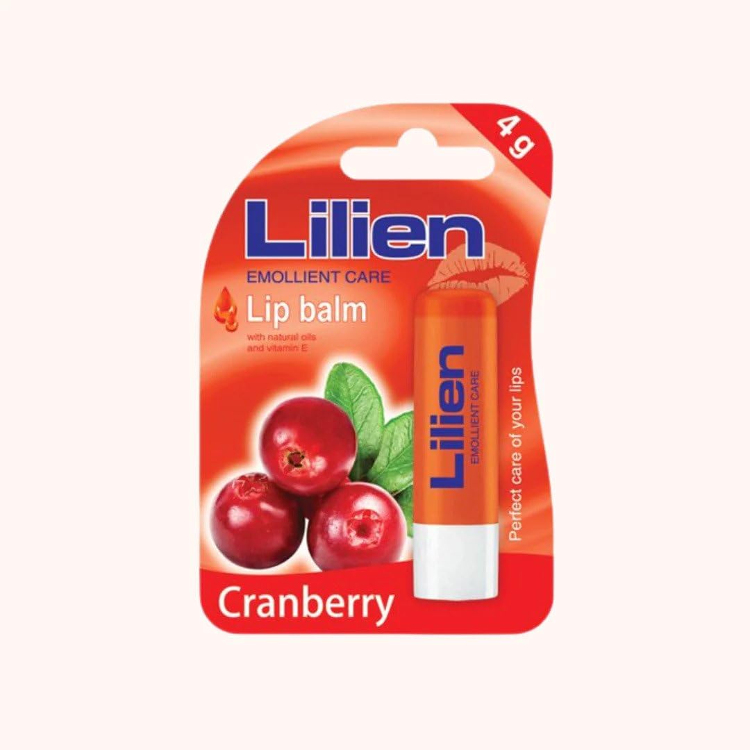 Lilien Lip Balm Cranberry With Natural Oils, 4g