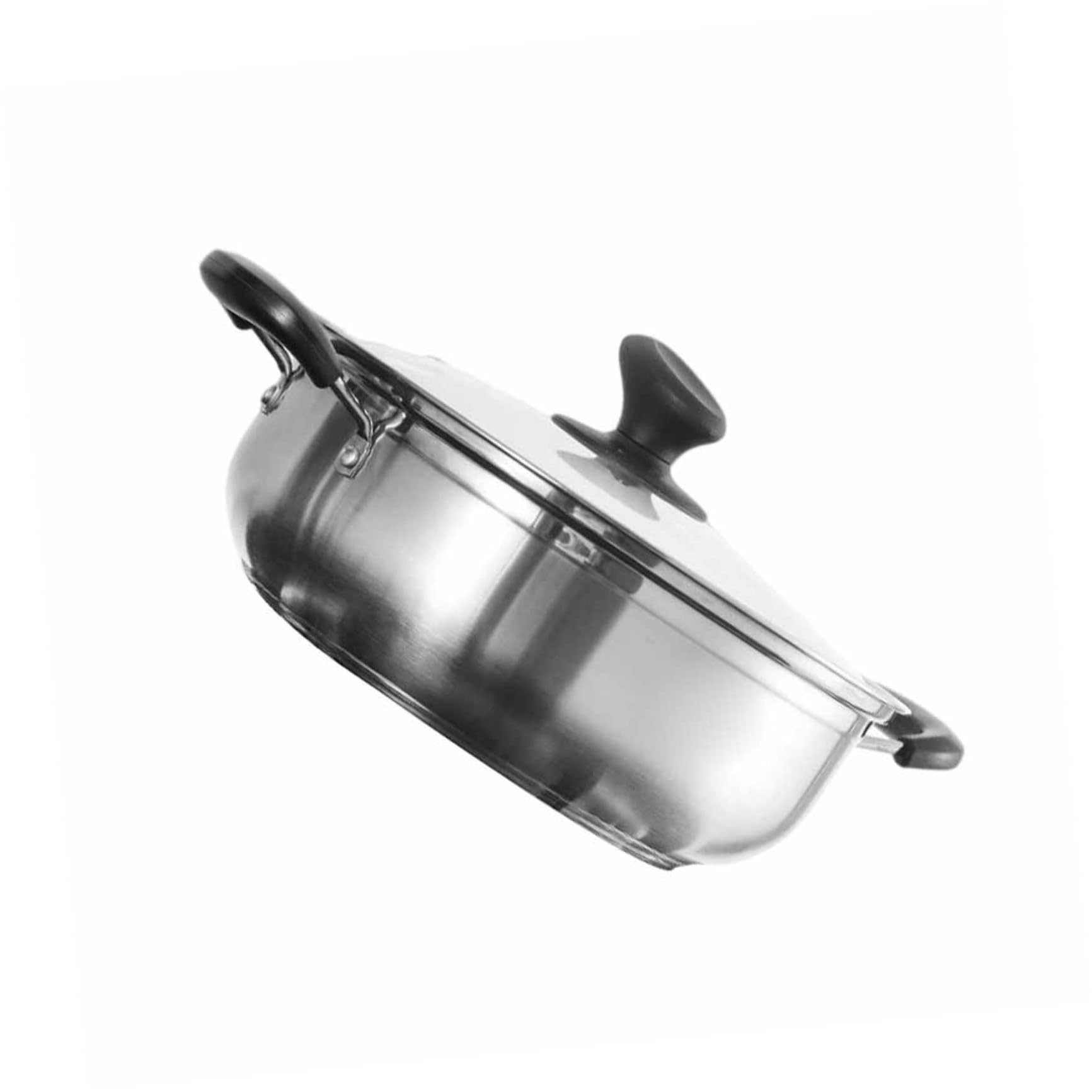 Casserole double mijoteuse 30 cm en acier inoxydable 304