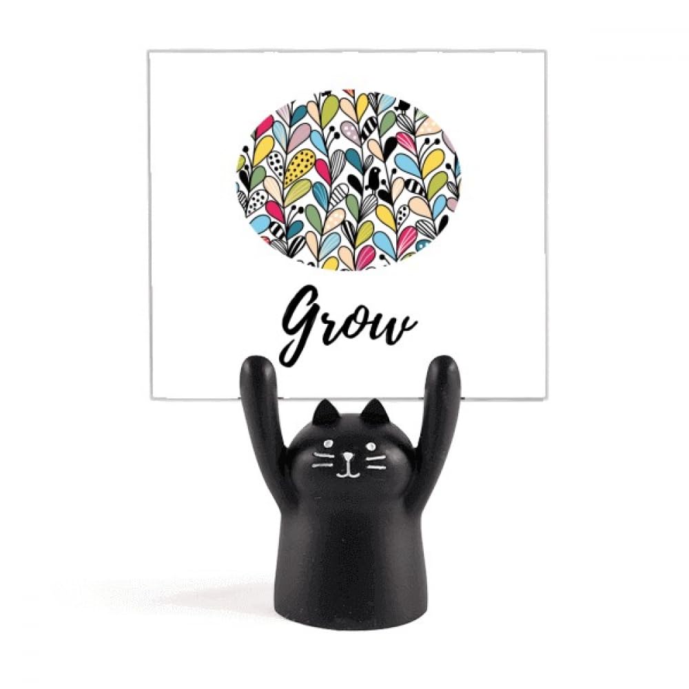 Support de mémo cœur contre les oublis avec motif chat noir