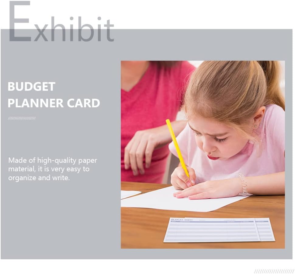 Yardwe 18pcs Expense Tracker Budget Sheets Cash Envelope Trackers Money Trackers Budget Inserts for Cash Envelope Wallet Binder Pockets Budget Planner : Office Products