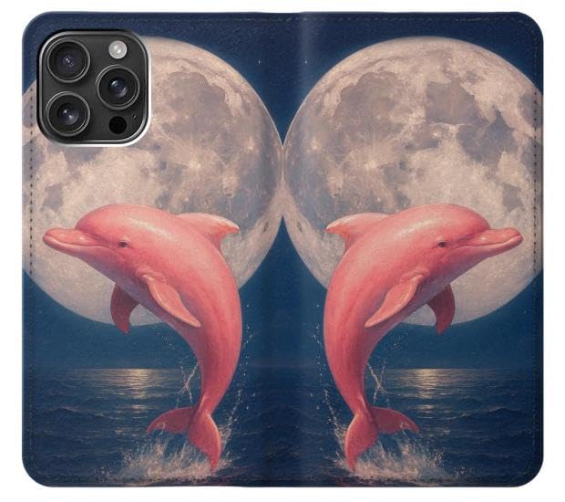 Etui iPhone 16 Pro Max flip protection intégrale antichoc dauphin - 3
