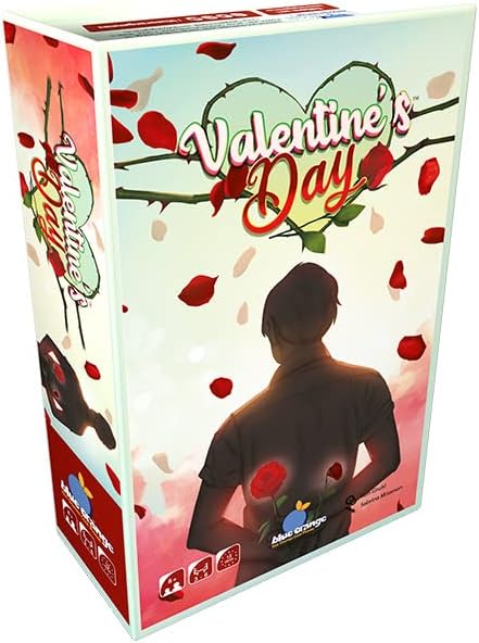 Blue Orange Valentines Day Card Game