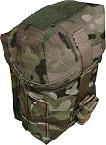 Zentauron Patrouillen BW Trinkflaschentasche I Outdoor Mehrzwecktasche MOLLE für Rucksäcke und Taktische Westen - Multicam