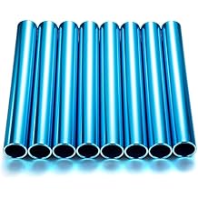 Amylove 8 Pcs Aluminum Track Field Relay Batons Race Equipments for Running Race Team Sports Practice Athlete Corrosion Resistant High Strength Smooth Surface