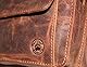 Frédéric Johns Herren Leder Handgelenktasche - Handtasche leder Herren - Herrenhandtasche - handgelenktasche doppelkammer braun