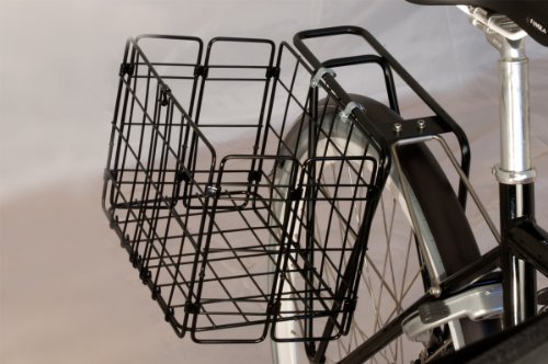 Wald W582BL 582 Rear Folding Bicycle Basket (12.75 x 7.25 x 8.5, Black) - Thumbnail 2