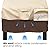Vailge Patio Chair Covers, Lounge Deep Seat Cover, Heavy Duty and Waterproof Outdoor Lawn Patio Furniture Covers (2 Pack - Large, Beige & Brown)