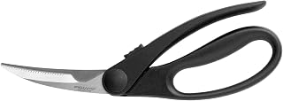 FISKARS 1023819 Tijeras para Aves de Corral, Color: Negro/Plata, Longitud: 23 cm, Standard, Embalaje estándar