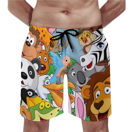 Swim trunk homme motif girafe et finitions soignées taille S