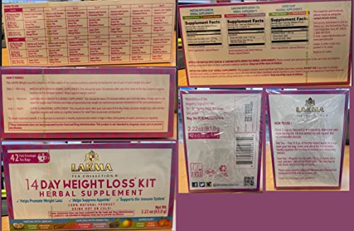 Lakma 14 Day Weight Loss Kit Green Tea - 42 Tea Bags #TOP7