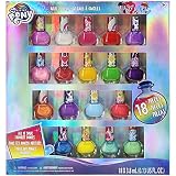 EL KIT INCLUYE: 18 botellas de esmalte de uñas con colores brillantes y opacos. Los tonos incluyen: rosa, amarillo, verde, naranja, azul cielo, azul oscuro, rojo y más. Sea creativo mezclando y combinando.