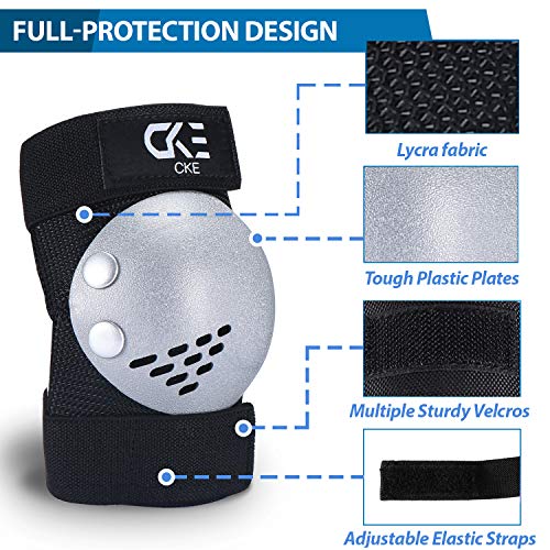 Cke Kids/Youth Knee Pad Elbow Pads Guards For Boys Girls 2-14 Year Old Kids Protective Gear Set For Skating Cycling Bike Rollerblading Scooter #TOP1