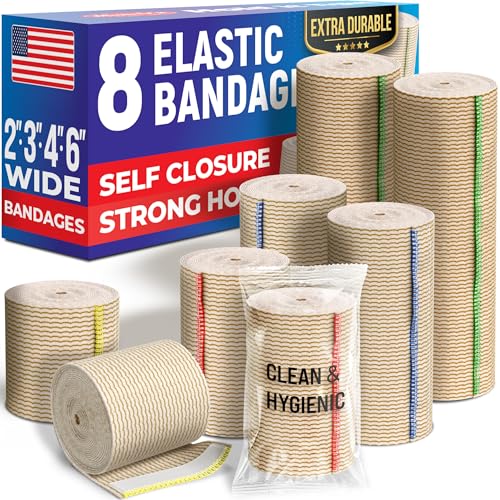 High-Performance Elastic Bandage Wrap - 8pk
