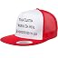 White Front/Red Flatbill Trucker