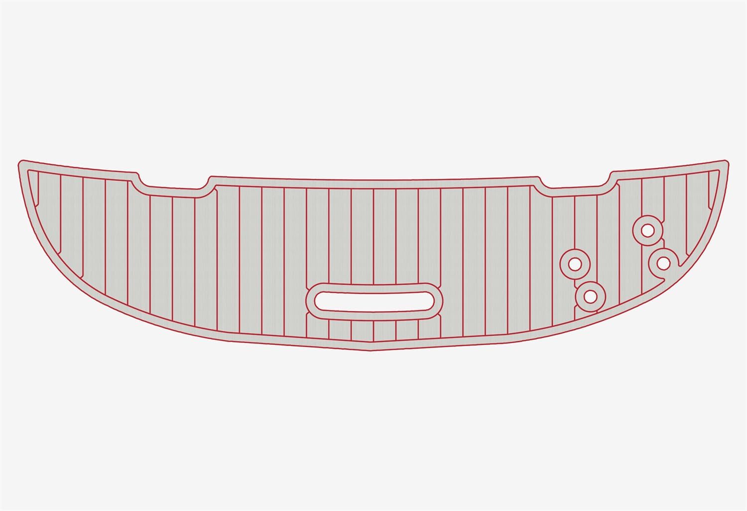 2004-2008 Maxum 2200 SR3 Swim Platform 1/4” 6mm eva Faux Teak Deck Surfing Boat Fishing Boat Motorcycle Hurts crapet Non-Slip mat Floor