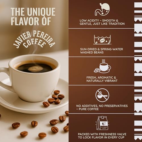 Café Especialidad Javier Pereira En Grano Tostado Medio 17.6 oz miniatura 5