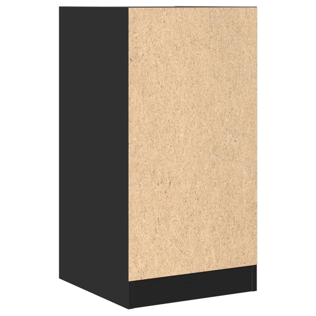 ShGaxin Szafka apteczna czarna 40 x 41 x 77,5 cm z płyty wiórowej, szafka apteczna, wyposażenie apteki, meble do szafy, meble biurowe-855188