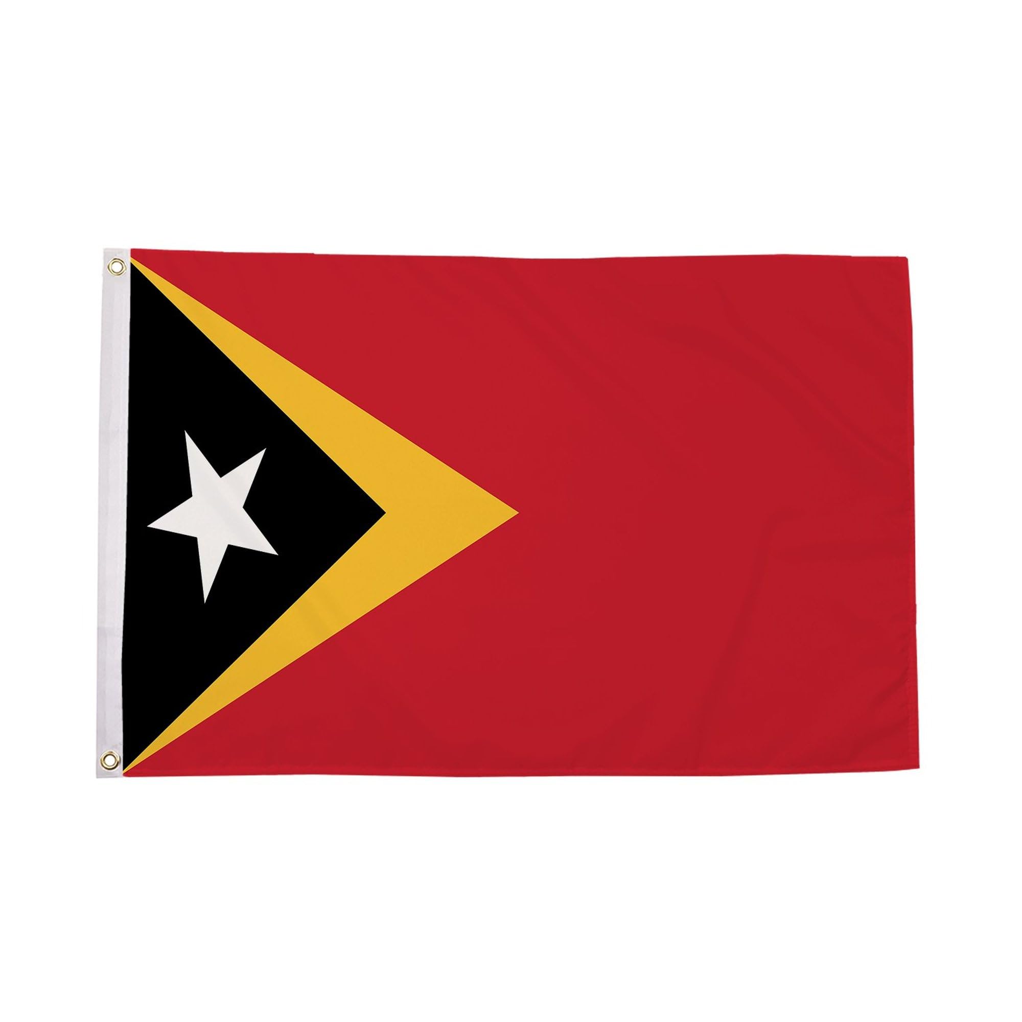 Flagtex East Timor Large Flag 8ft x 5ft Premium Timor-Leste National Flag Red Yellow Black White Star Fade Resistant Polyester Double Stitched Reinforced 240cm x 150cm Outdoor Banner Display — image 1