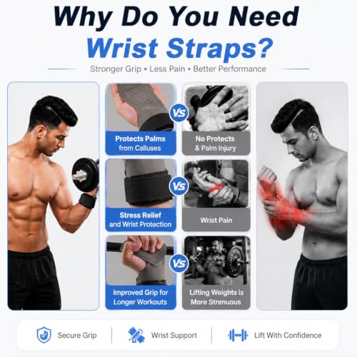 Image of Proberos Lifting Grips PRO Heavy Gloves with Neoprene Wrist Support
